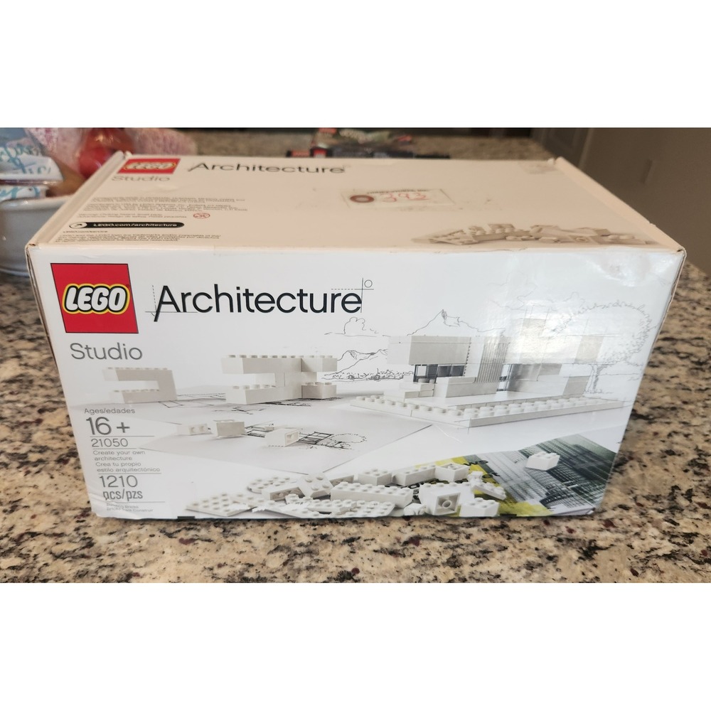 LEGO Architecture Studio 21050 Building Set 1210 Pieces White Bricks Complete